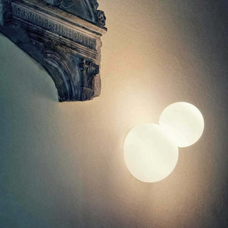 FontanaArte Bruco medium white wall lamp by Vico Magistretti