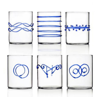 Ichendorf Decò Blu set 6 water glass assorted by Forti E Di Loreto - Buy now on ShopDecor - Discover the best products by ICHENDORF design