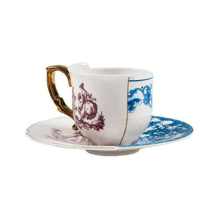 Seletti Hybrid porcelain coffee cup Eufemia with saucer - Buy now on ShopDecor - Discover the best products by SELETTI design